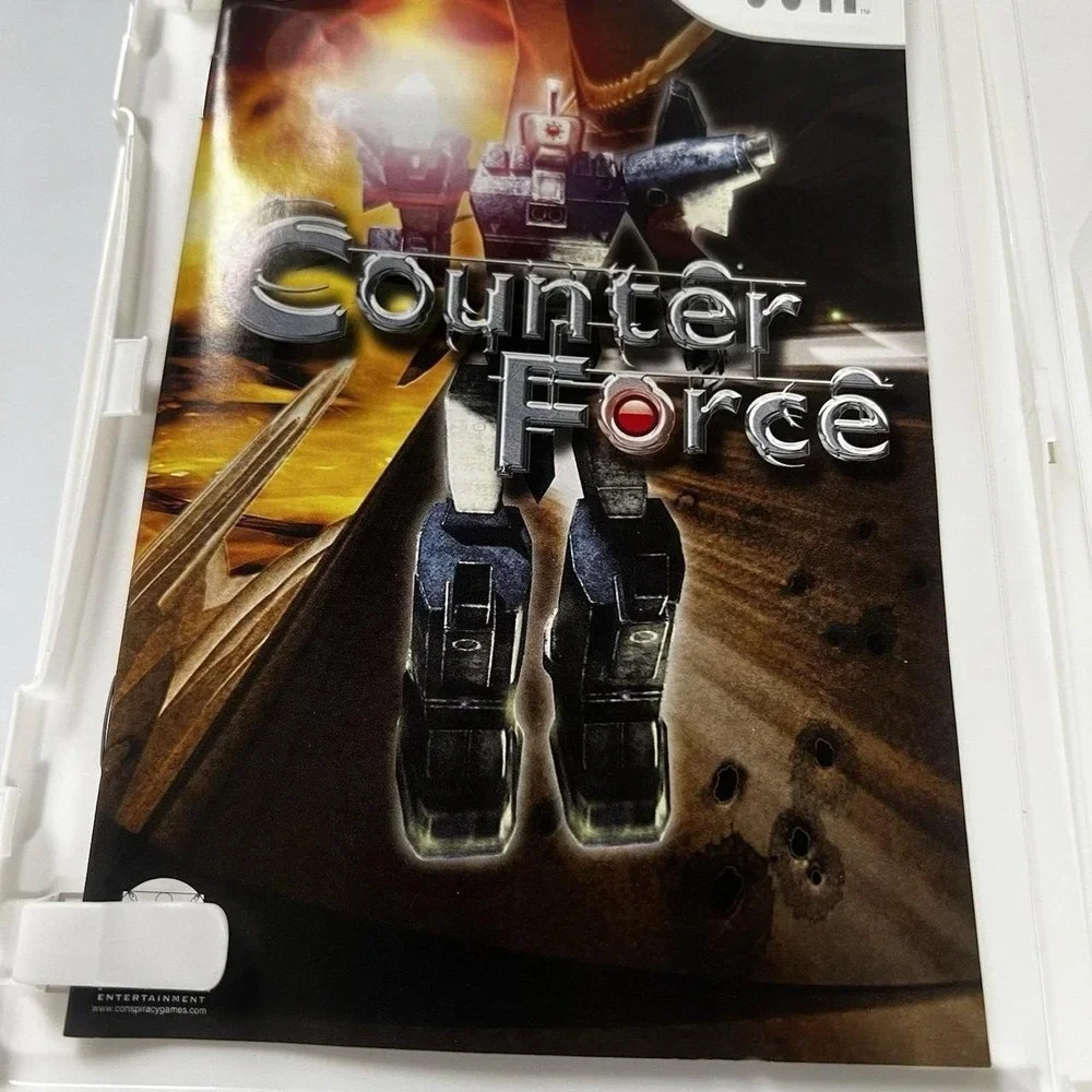 Counter Force (Nintendo Wii, 2007) Complete with Manual, Case, and Game Disc